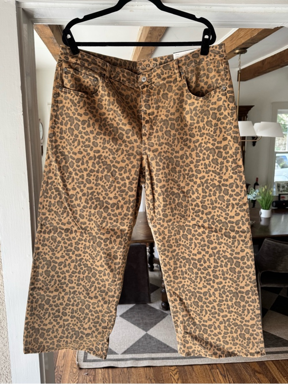 NWT American Eagle Stovepipe Cheetah Pants